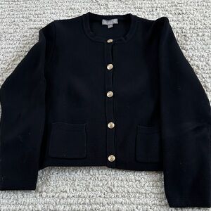 J. Crew Navy Blazer with Gold Buttons